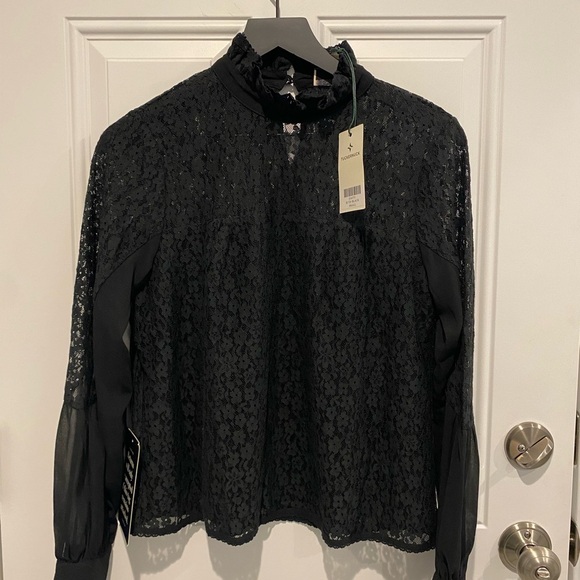 Tuckernuck Rosalee Black Lace Top Women’s Size Small NWT - Picture 12 of 12